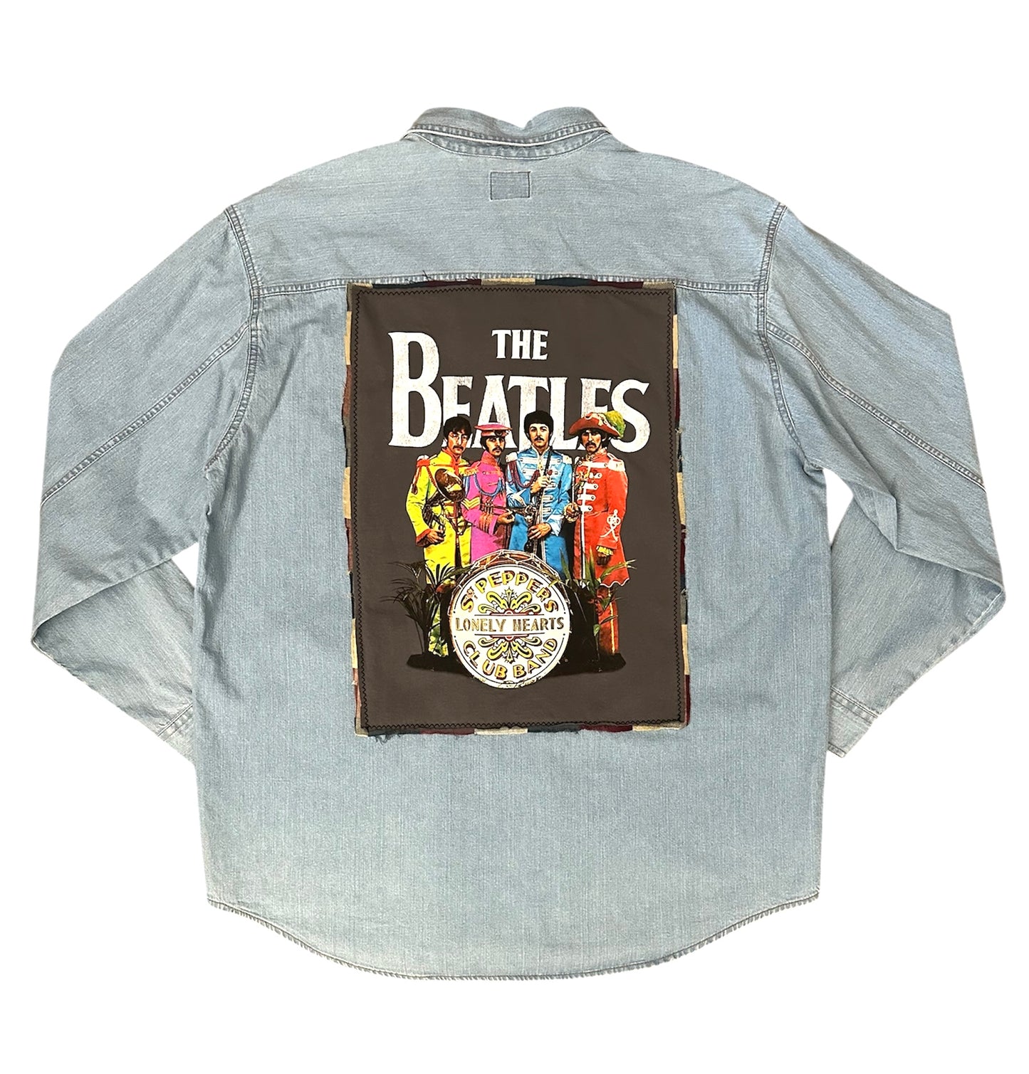 VINTAGE Upcycled Levi’s featuring The Beatles