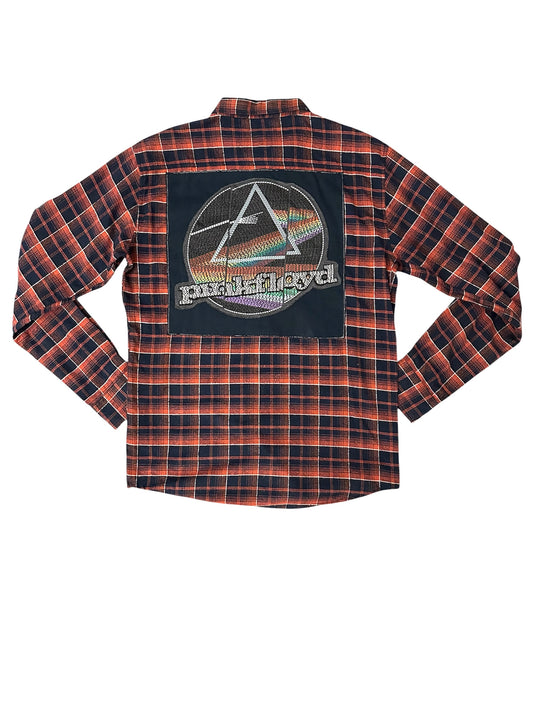 Upcycled Flannel featuring Pink Floyd