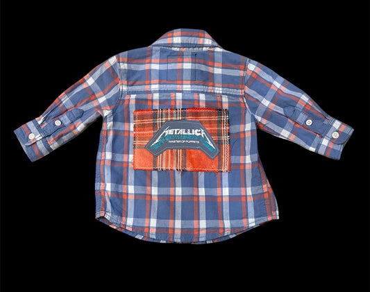 Upcycled Baby Plaid featuring Metallica