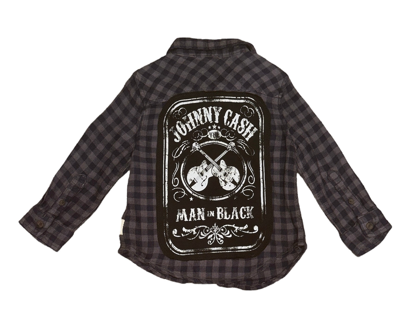 Johnny Cash Toddler Flannel