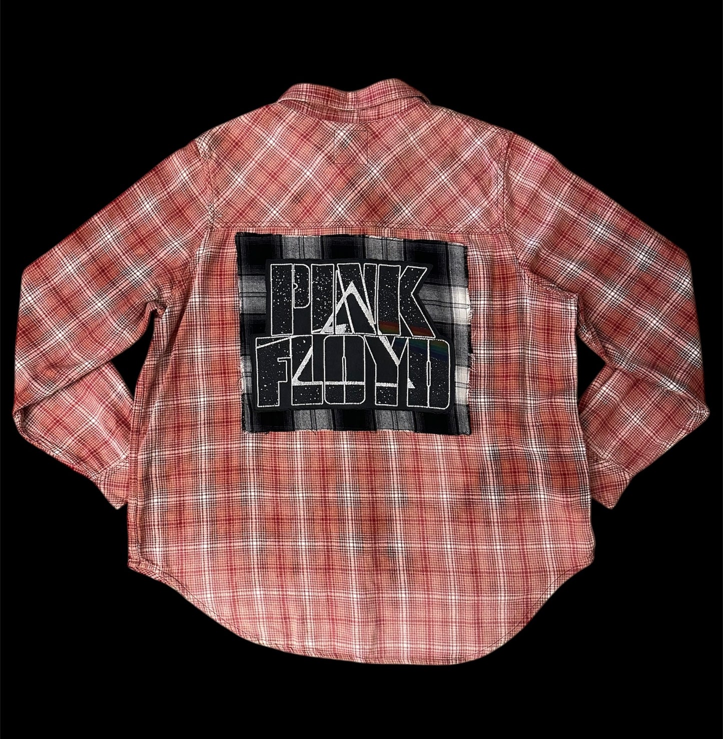 Upcycled Flannel featuring Pink Floyd