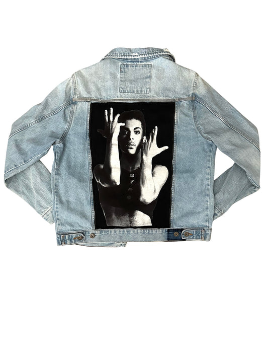 Upcycled Denim Jacket featuring Prince