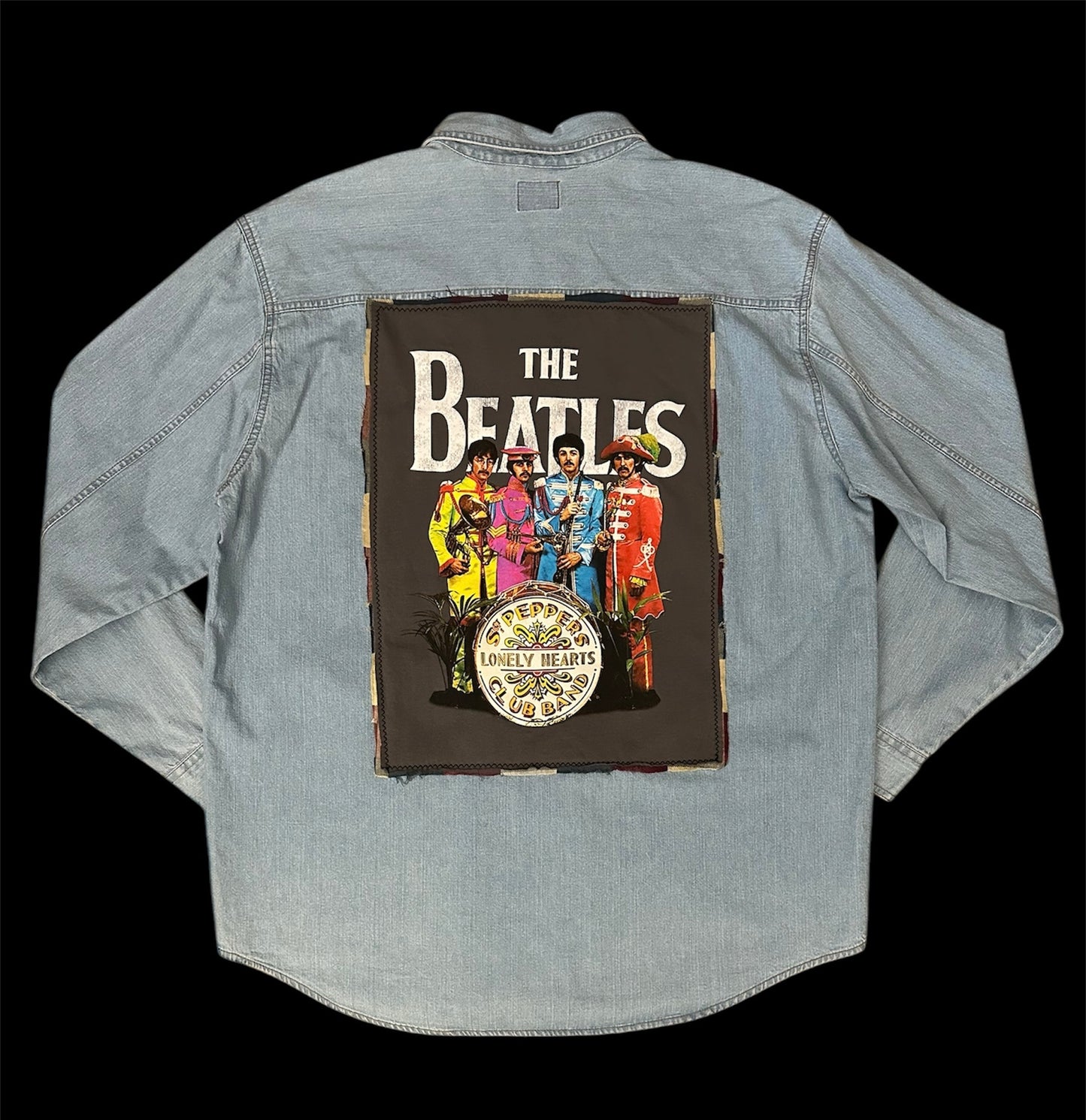 VINTAGE Upcycled Levi’s featuring The Beatles