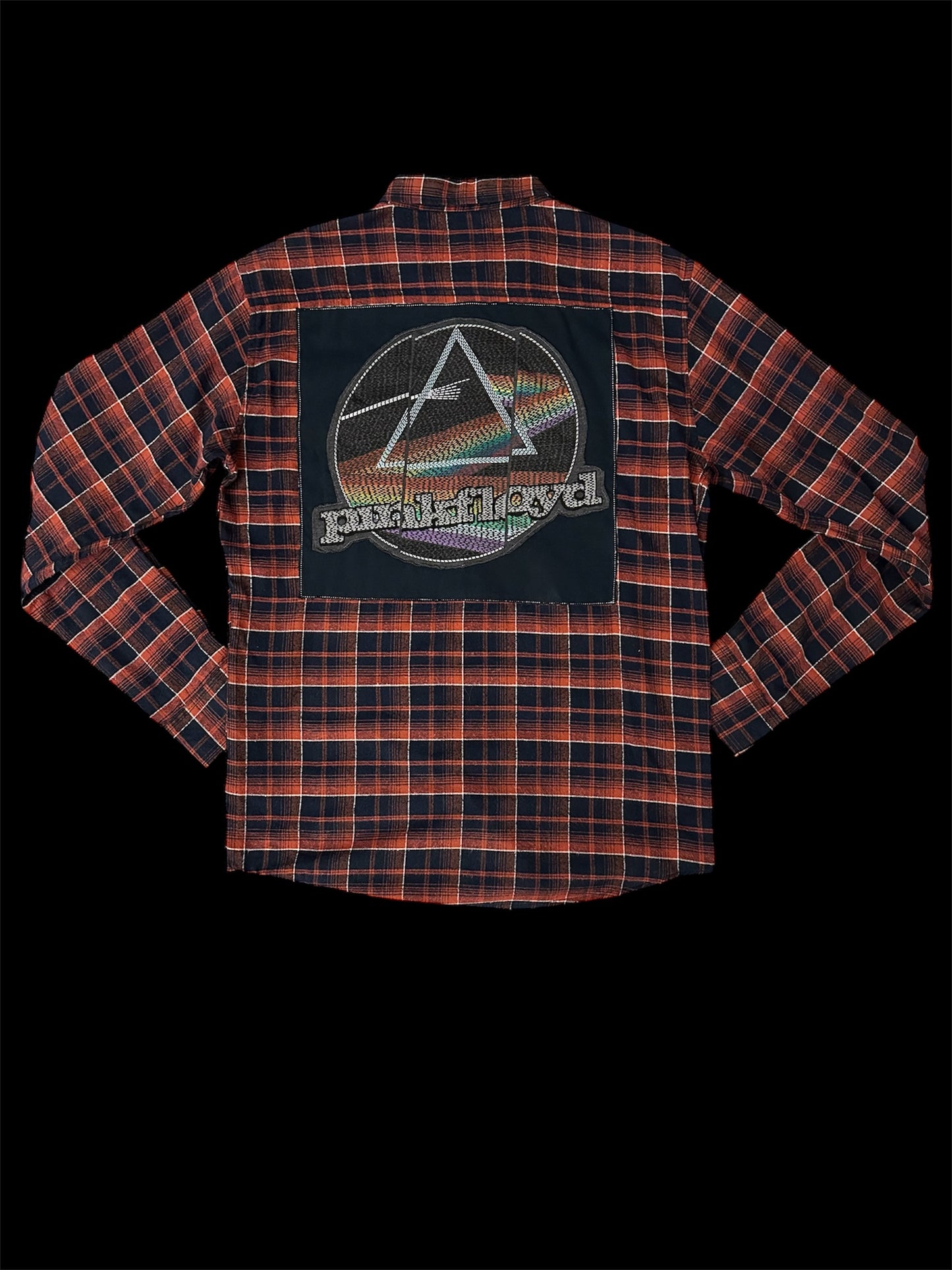 Upcycled Flannel featuring Pink Floyd