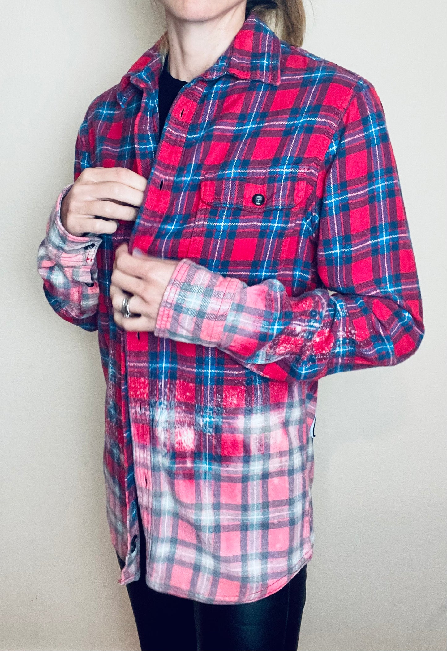 TLC Vintage Style Distressed Flannel