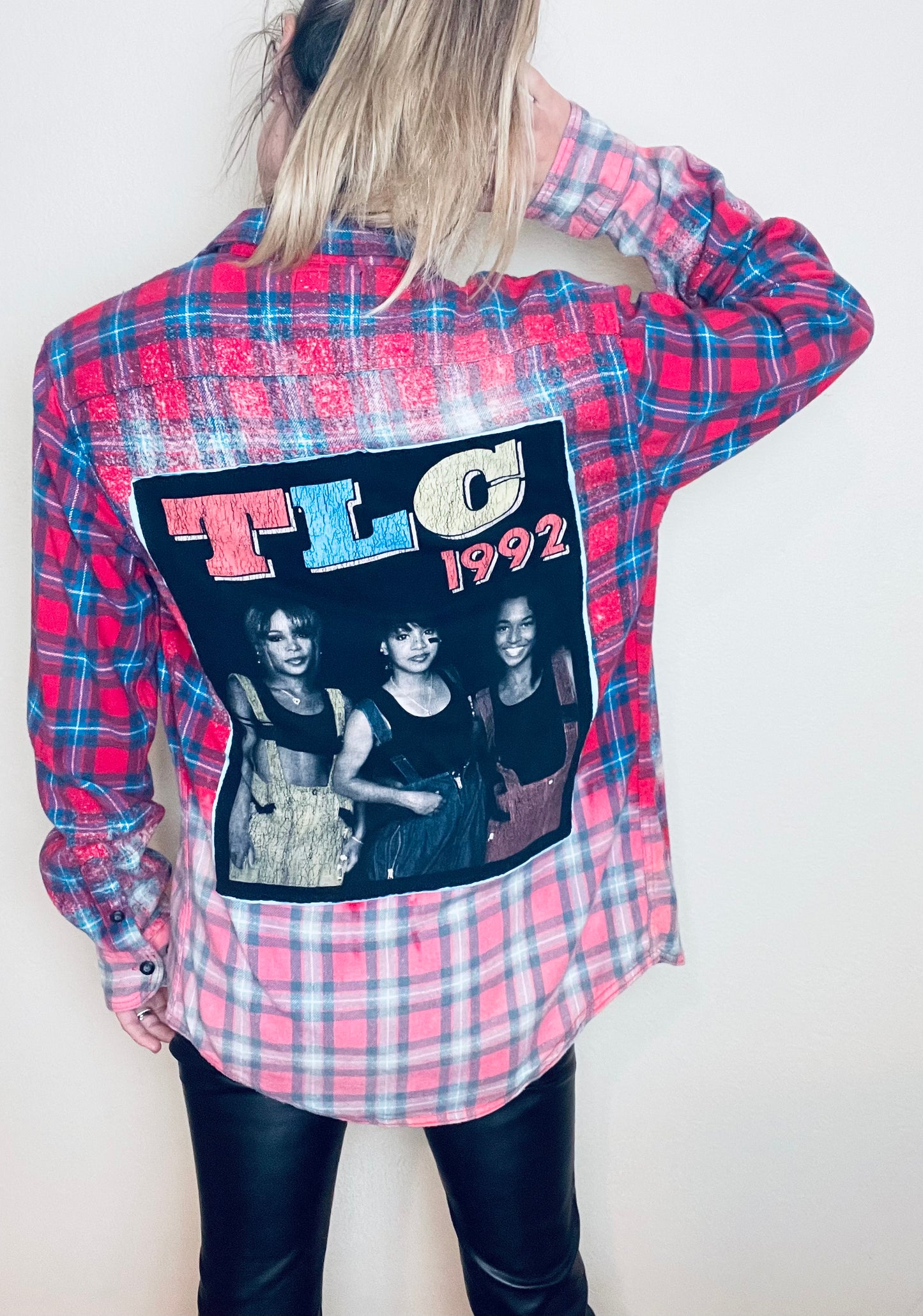 TLC Vintage Style Distressed Flannel