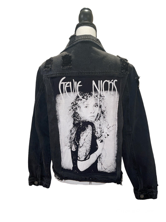 Stevie Nicks Distressed Denim Jacket