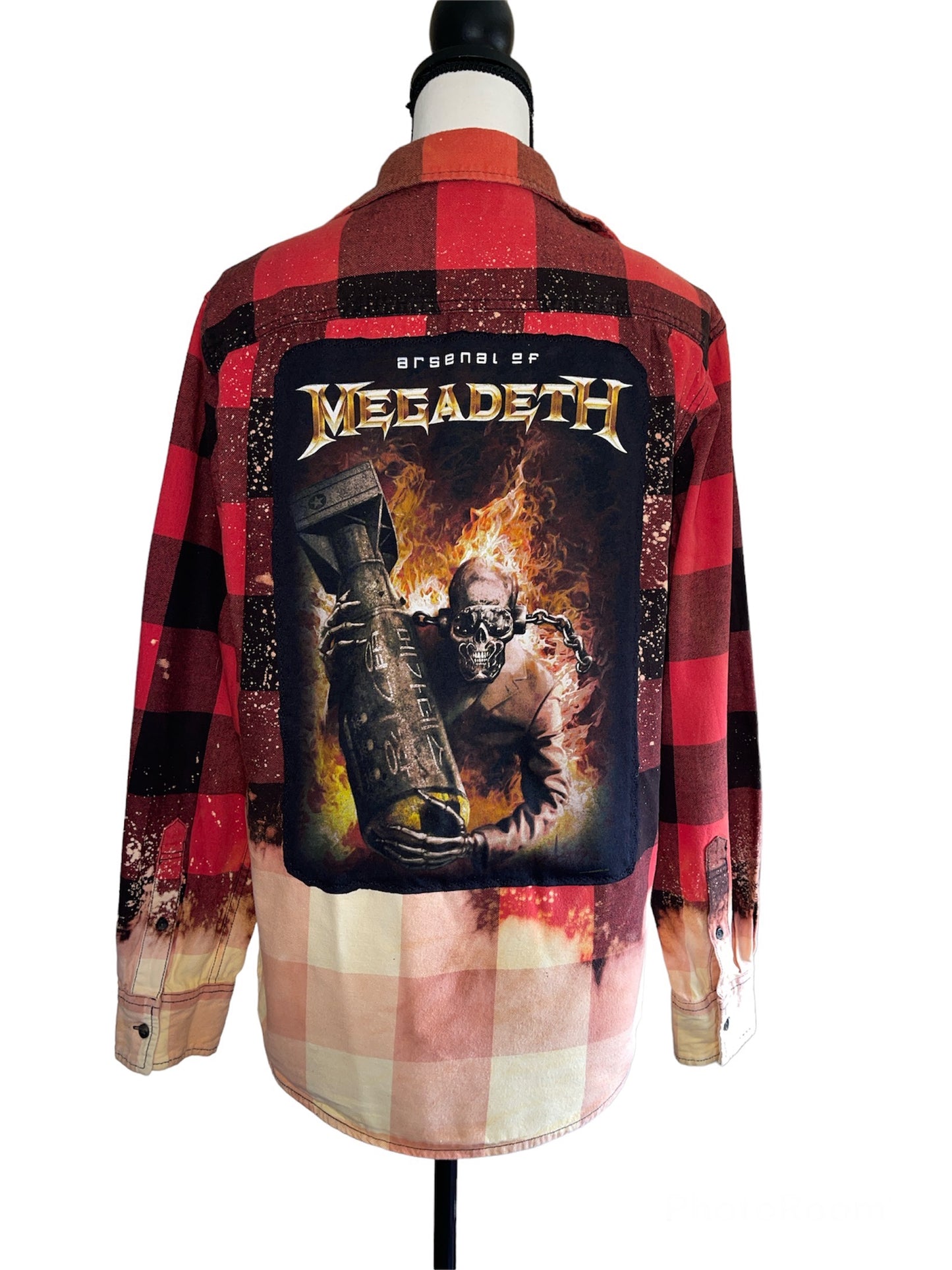 Megadeath Distressed Flannel