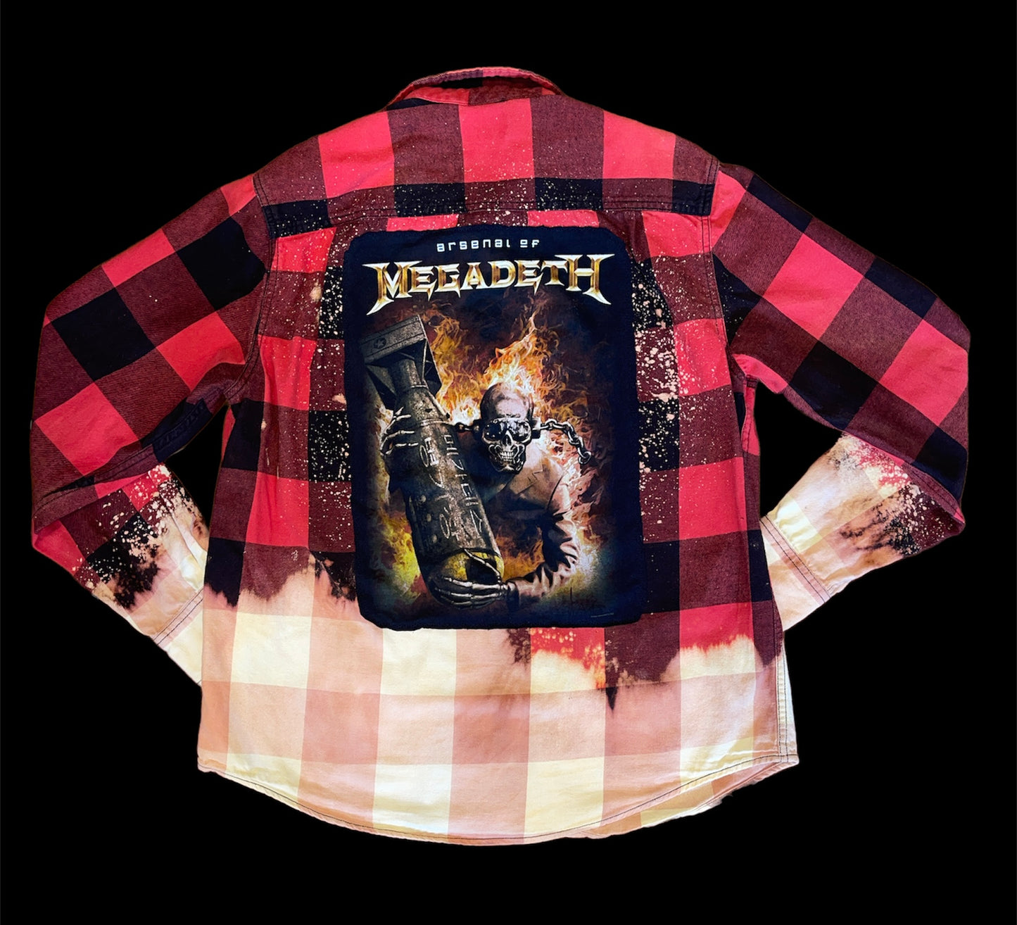 Megadeath Distressed Flannel