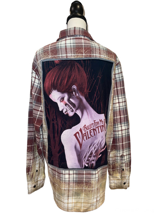 Bullet For My Valentine Distressed Flannel