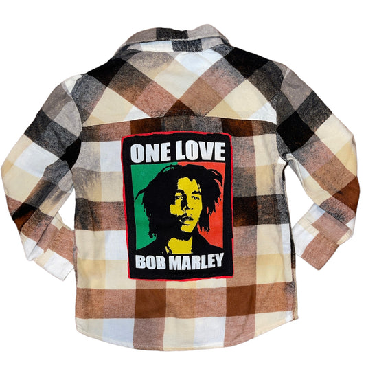 Bob Marley Distressed Flannel 2T