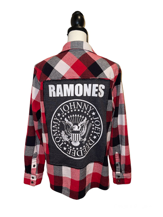 Ramones Oversized Womens Flannel