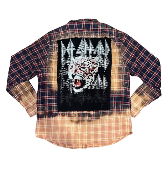 Def Leppard Distressed Flannel