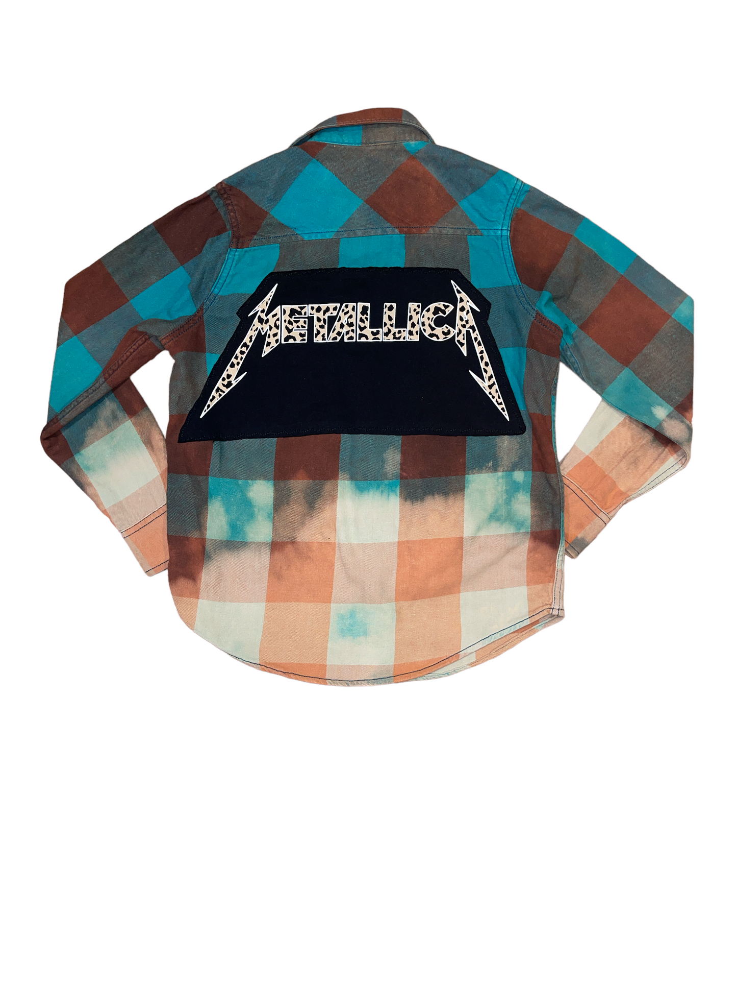 Metallica Youth Distressed Flannel